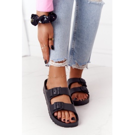 NEWS Svarta Stacy -tofflor för kvinnor 2