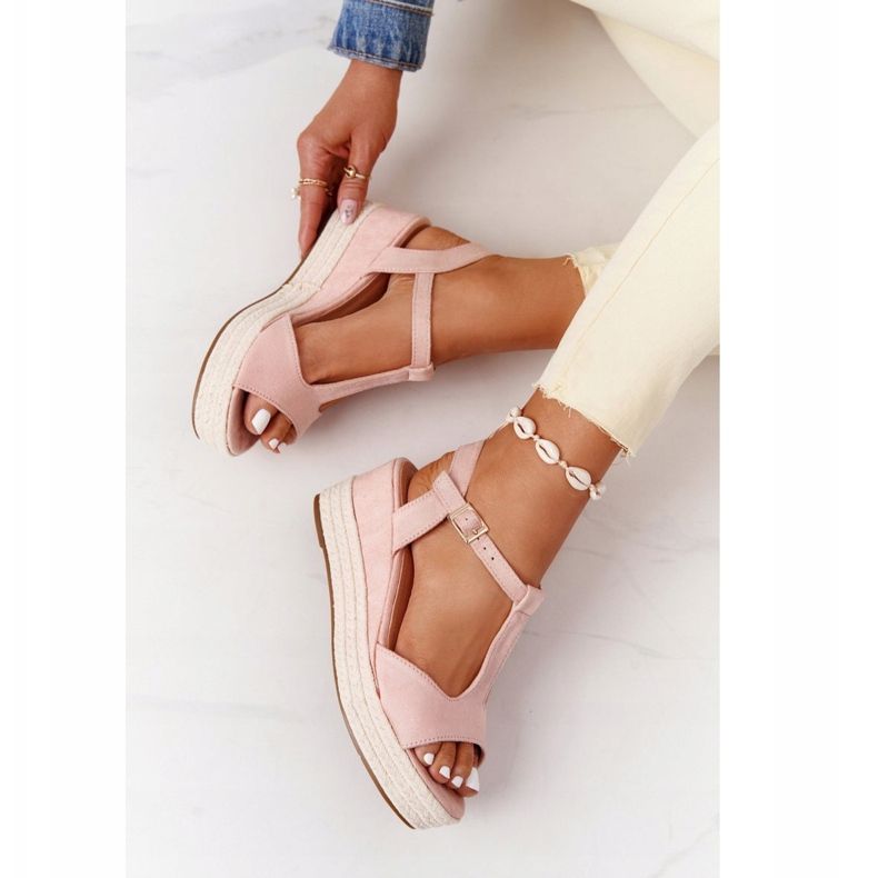 PG1 Rosa Graciosa Sandaler med kilar och flätor brun 1