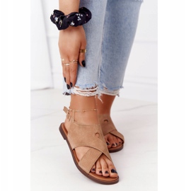 Sandaler i mocka Sergio Leone SK060 Beige 2