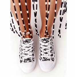 PS1 Dam loggade sneakers White and Black Day Off vit svart 1