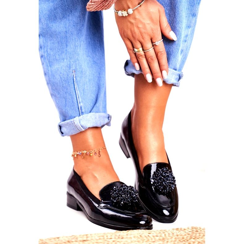 Lackerade Mockasiner Vinceza 21-10527 Svart 2