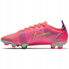 Nike Mercurial Vapor 14 Elite Fg M CQ7635 600 fotbollsskor grön, rosa rosa 2