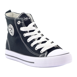 American Club LH02 high-top sneakers svarta vit 1