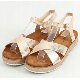 Champagne damsandaler 100-139SA-1 Champagne mångfärgad rosa 1