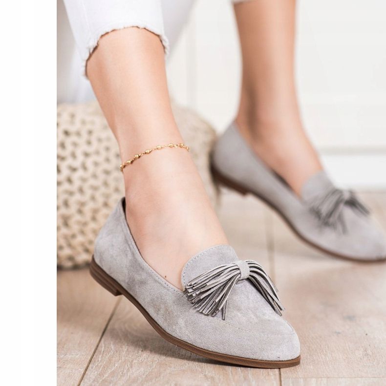 Evento Mocka herrar med fransar grå 1