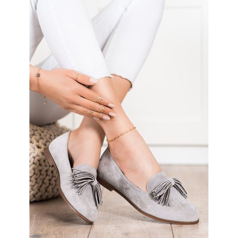 Evento Mocka herrar med fransar grå 2