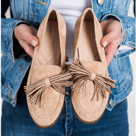 Evento Mocka herrar med fransar beige 1