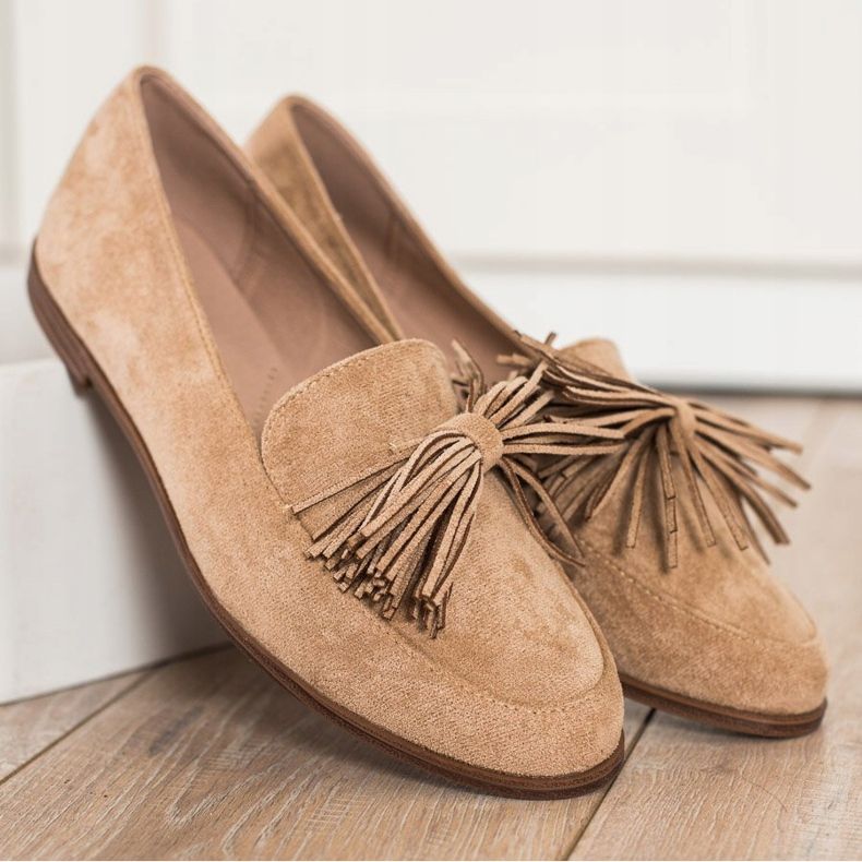 Evento Mocka herrar med fransar beige 2