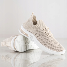 Diamantique Beige sportskor 1