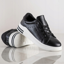 Diamantique Sneakers med glitterinsats svart 1