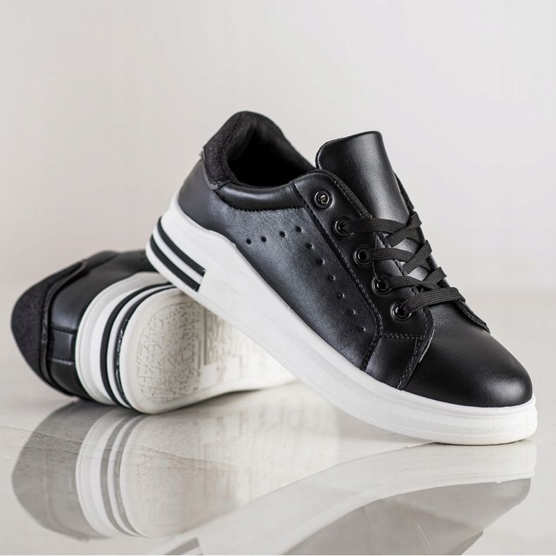 Diamantique Sneakers med glitterinsats svart 1