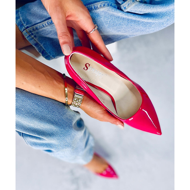 Fuchsia höga klackar för kvinnor NF-50P Fuchsia rosa 1