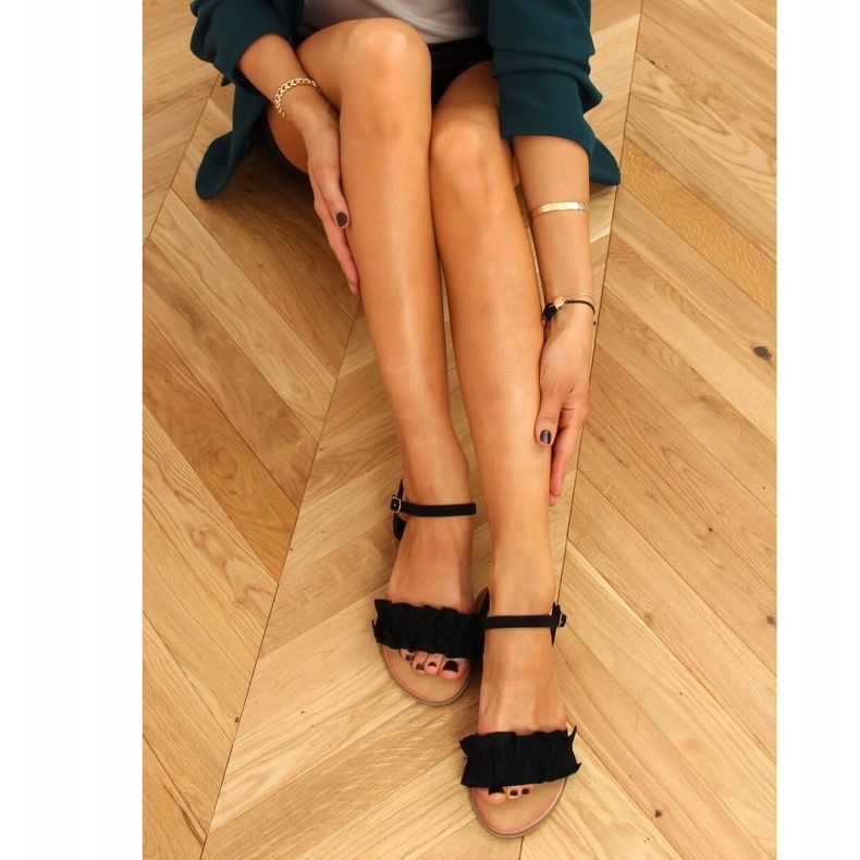 Svarta damsandaler WL1635 Svart 1