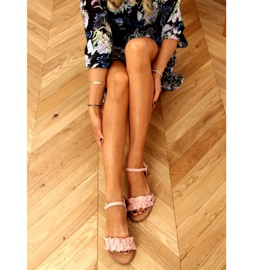 Rosa damsandaler WL1635 Naken 1