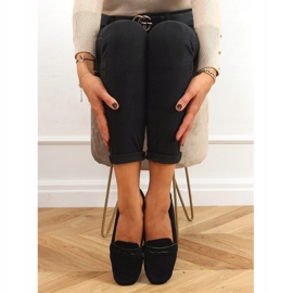 Svart Loafers för kvinnor S-980 Svart 1