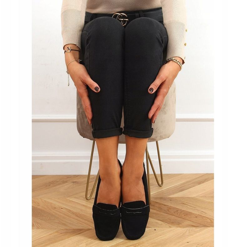 Svart Loafers för kvinnor S-980 Svart 1