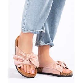 Comer Bekväma flipflops med rosett rosa 1