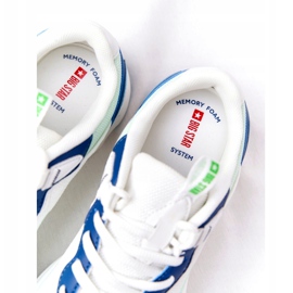 Kvinnors sportskor Memory Foam Big Star HH274810 Vit blå grön 5