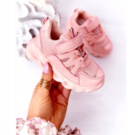 Barns sneakers med upplyst sula Led rosa så coolt! 1