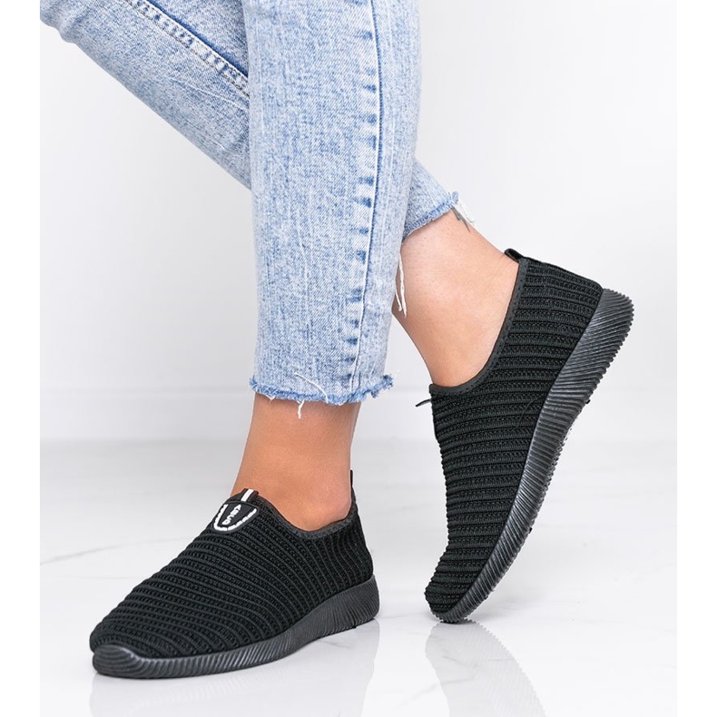 Svarta Sport Sneakers Gör det 1