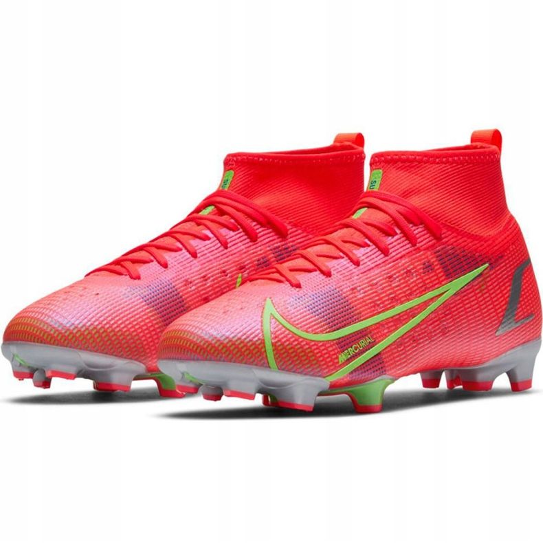 Nike Mercurial Superfly 8 Pro Fg Jr CV0804 600 fotbollsskor orange orange 2