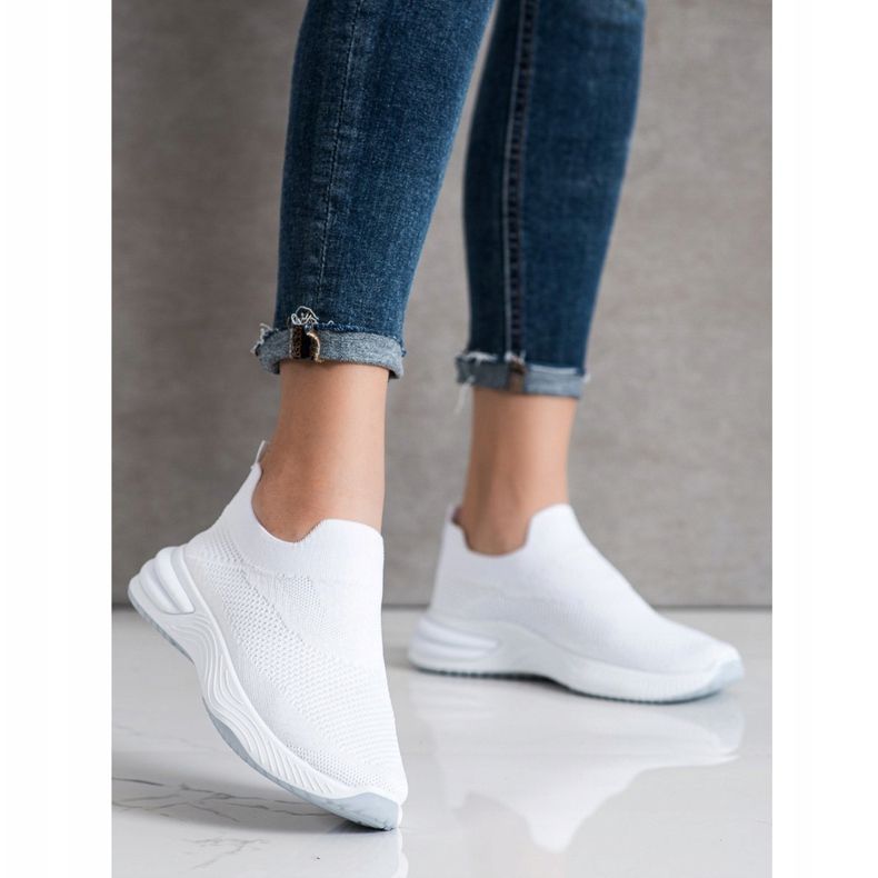 SHELOVET Slip-on sneakers vit 1