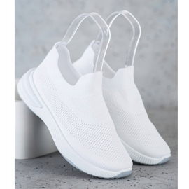 SHELOVET Slip-on sneakers vit 2