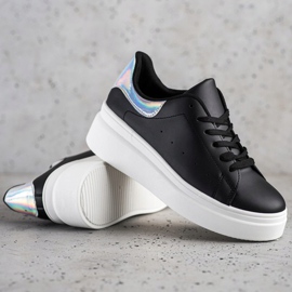 SHELOVET Bekväma sneakers svart 1