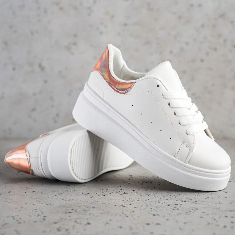 SHELOVET Bekväma sneakers vit 1