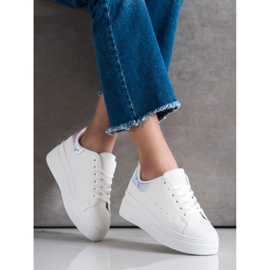 SHELOVET Bekväma sneakers vit 1