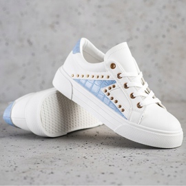 SHELOVET Eco Leather Sneakers vit 1