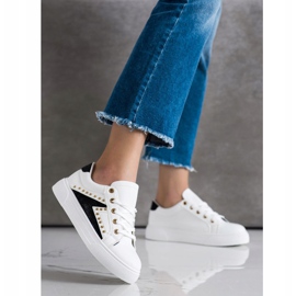 SHELOVET Eco Leather Sneakers vit 1