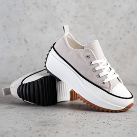 SHELOVET Sneakers på en hög plattform grå 1