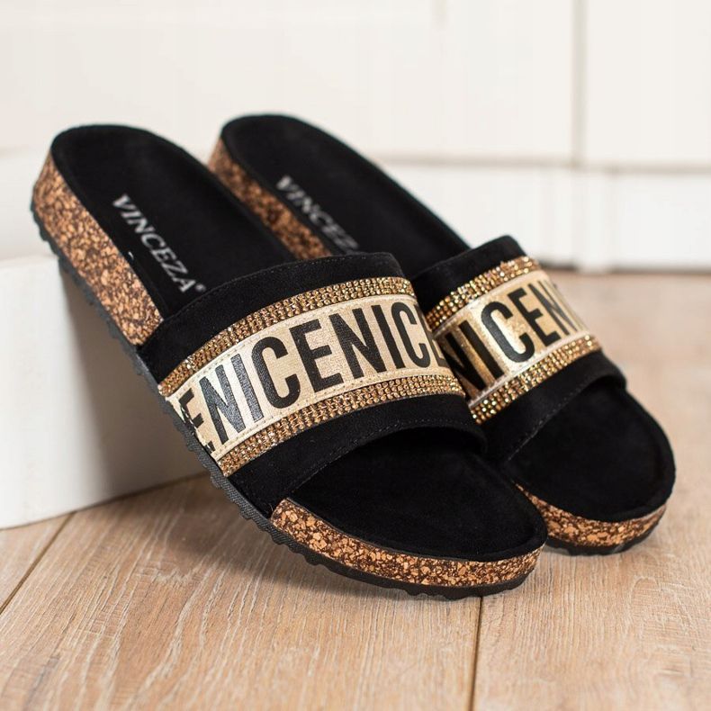 Mode VINCEZA tofflor svart 2