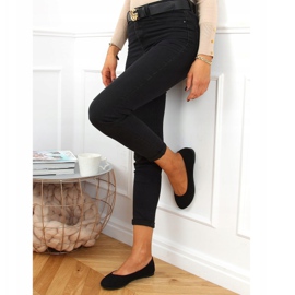 Svarta kvinnors ballerinor JX38 Svart 1