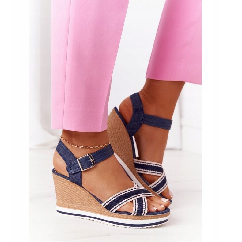 PG1 Kile Sandaler Marinblå Sea Wave 2