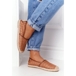 Espadrilles på halm Lu Boo brun sula 1