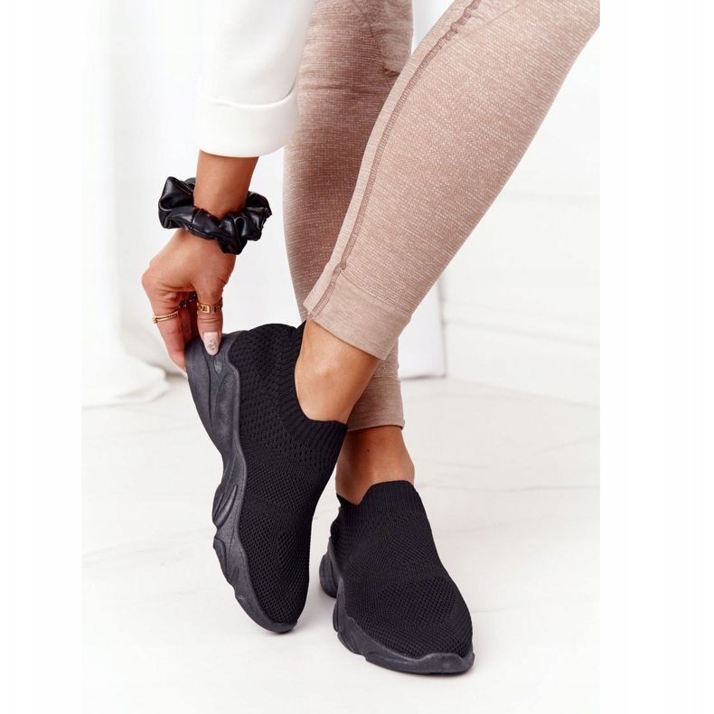 PS1 Kvinnors sportskor Slip-on Black Yoga Class svart 2