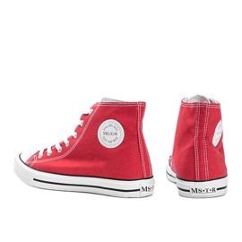 Perry röda fotled sneakers för män 1