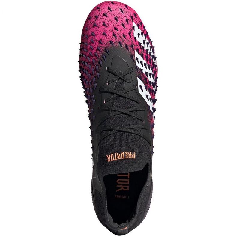 Adidas Predator Freak.1 L Fg M FW7244 fotbollsskor vit, svart, rosa svart 1