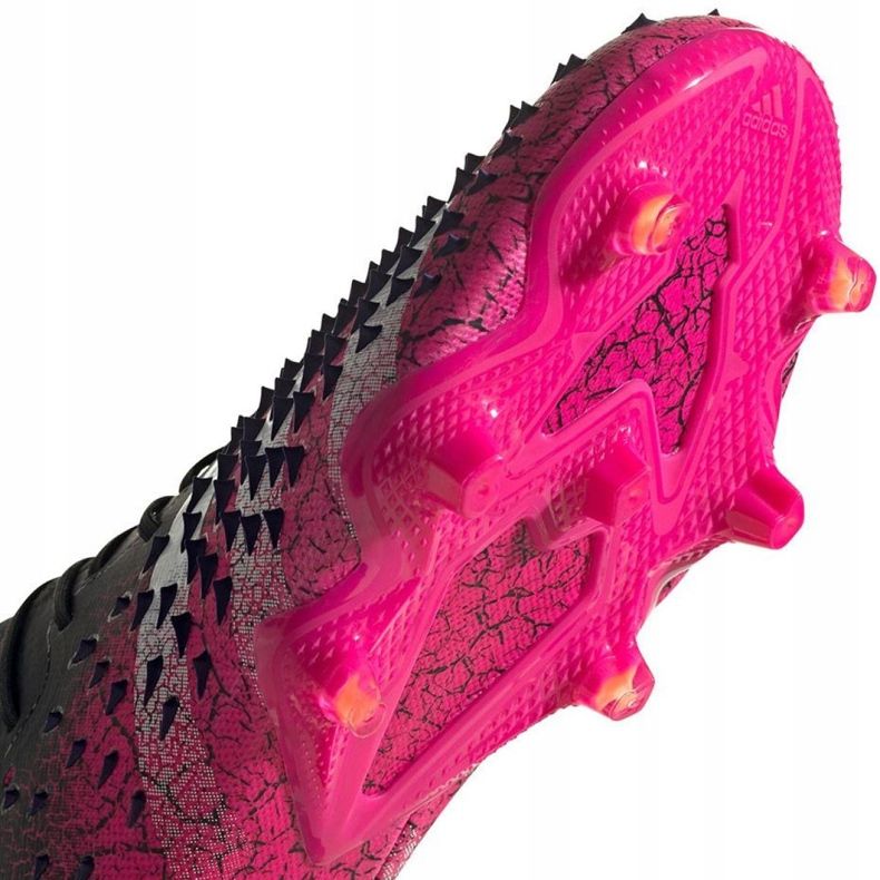 Adidas Predator Freak.1 L Fg M FW7244 fotbollsskor vit, svart, rosa svart 2