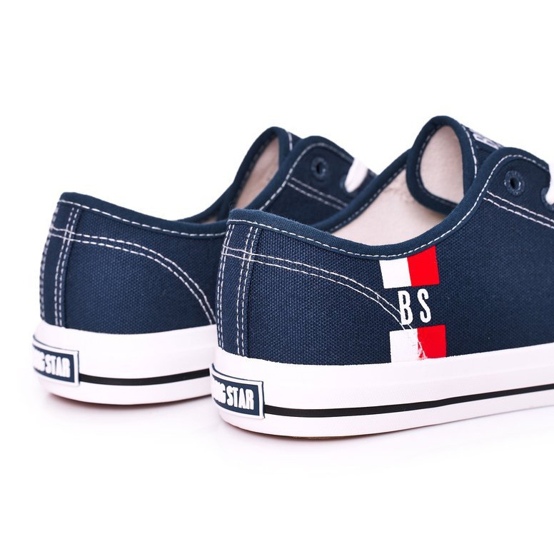 Herr Big Star HH174326 Marinblå sneakers 2