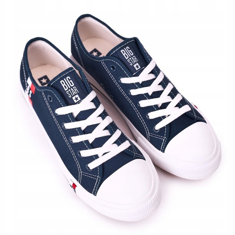 Herr Big Star HH174326 Marinblå sneakers 3