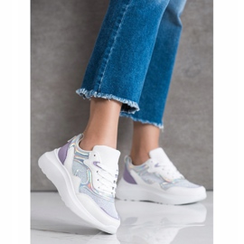Sweet Shoes Sneakers med glitter vit violett 2