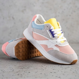 SHELOVET Färgglada sportskor rosa mångfärgad 1