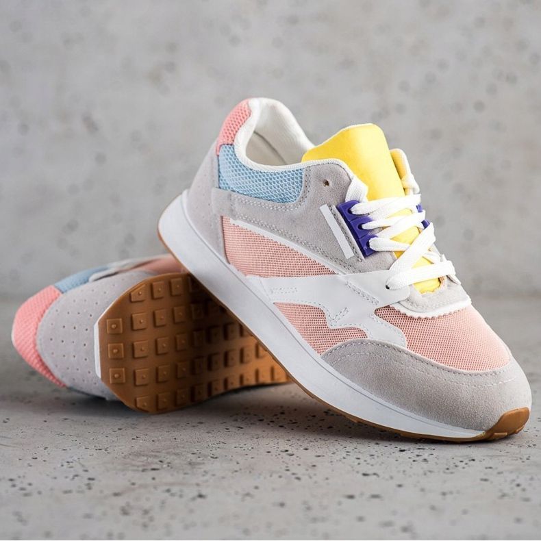 SHELOVET Färgglada sportskor rosa mångfärgad 1