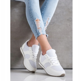 SHELOVET Sportskor med mesh vit 2