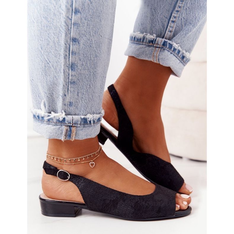 Mocka Sandaler med hög klack Sergio Leone SK807 Svart 2