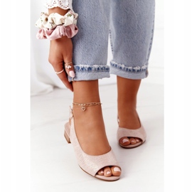 Mocka Sandaler med hög klack Sergio Leone SK807 Rosa 2