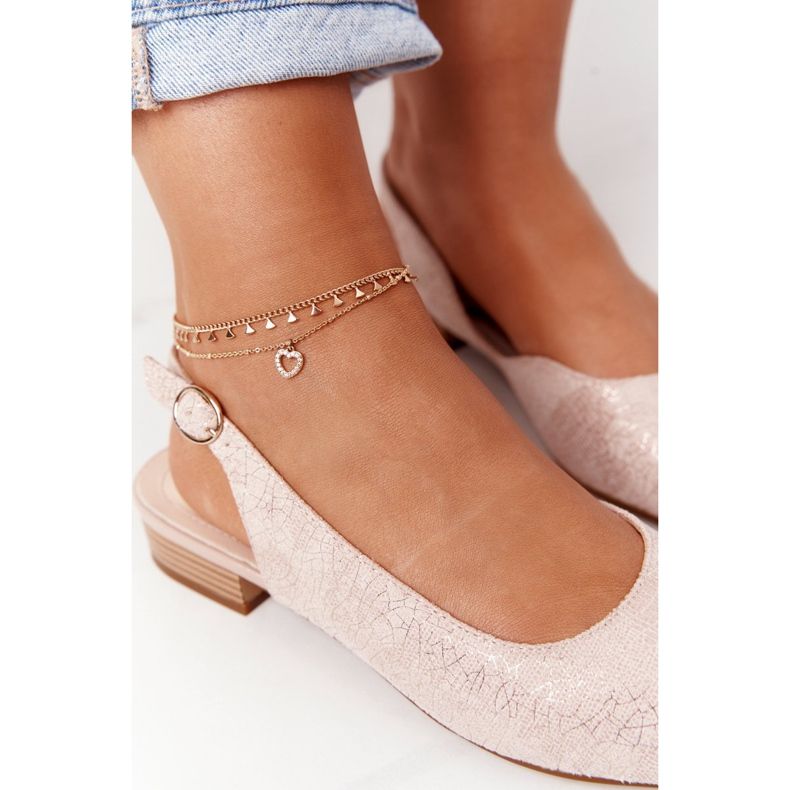 Mocka Sandaler med hög klack Sergio Leone SK807 Rosa 1